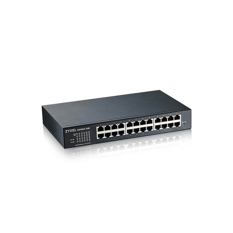 ZYXEL 24xGb IPv6 fanless smart swtch GS1900-24E v3
