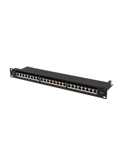 PATCH PANEL 24 PORTOV 1U 19" CAT.7 FTP TIENENÉ ČIERNY LANBERG