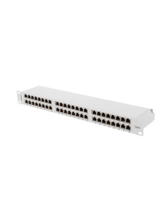 PATCH PANEL 48 PORTOV 1U 19" CAT.6 FTP TIENENÝ ŠEDÝ LANBERG