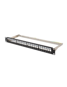 PATCH PANEL 24 PORTOV 1U 19" FTP PRO MODULY KEYSTONE ČIERNY LANBERG