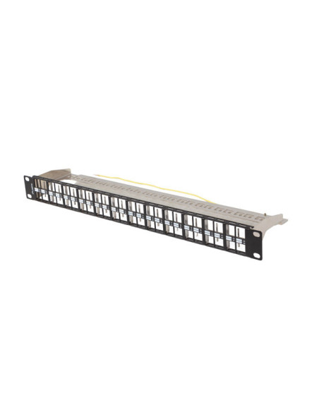 PATCH PANEL PRÁZDNÝ 48 PORTOV 1U 19" FTP PRO MODULY KEYSTONE ČIERNY LANBERG