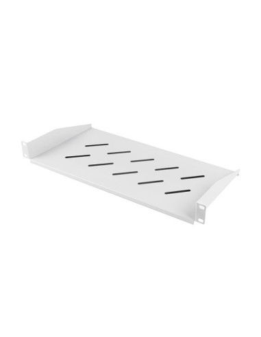 POLICA PRO 19" SKRINE 350/450/600/800/1000MM ŠEDÁ LANBERG (1U/483X220MM NOSNOSŤ DO 25KG)
