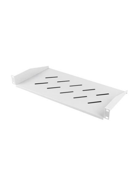 POLICA PRO 19" SKRINE 350/450/600/800/1000MM ŠEDÁ LANBERG (1U/483X220MM NOSNOSŤ DO 25KG)