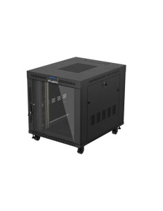 19" VOĽNE STOJÚCA RACKOVÁ SKRIŇA 15U/800X1000 (FLAT PACK) S PRESKLENÝMI DVERAMI LCD ČIERNA LANBERG V2