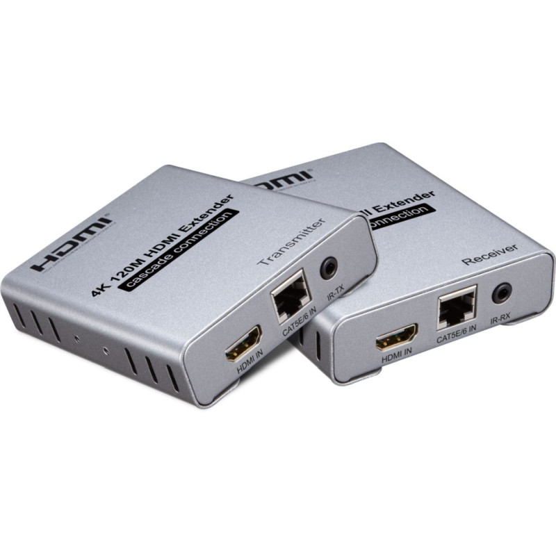 PremiumCord 4K HDMI extender na 120m cez CAT5/6