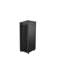 19" VOĽNE STOJÚCA RACKOVÁ SKRIŇA 47U/800X1000 (FLAT PACK) SO SIEŤOVÝMI DVERAMI LCD ČIERNA LANBERG V2