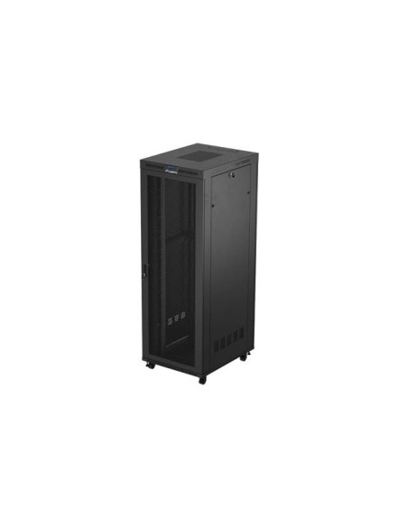 19" VOĽNE STOJÚCA RACKOVÁ SKRIŇA 47U/800X1000 (FLAT PACK) SO SIEŤOVÝMI DVERAMI LCD ČIERNA LANBERG V2