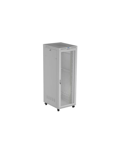 19" VOĽNE STOJÚCA RACKOVÁ SKRIŇA 47U 800X1000 ŠEDÝ S PERFOROVANÝMI DVERAMI LANBERG (FLAT PACK) V2