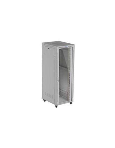 19" VOĽNE STOJÚCA RACKOVÁ SKRIŇA 47U 800X1000 ŠEDÉ PRESKLENÉ DVERE LCD LANBERG (FLAT PACK) V2