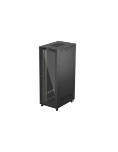 19" VOĽNE STOJÚCA RACKOVÁ SKRIŇA 47U 800X1200 ČIERNE SKLENENÉ DVERE LCD LANBERG (FLAT PACK) V2