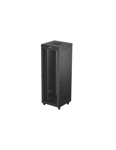 19" VOĽNE STOJÚCA RACKOVÁ SKRIŇA 47U 800X800 ČIERNA LCD PERFOROVANÉ DVIERKA LANBERG (PLOCHÉ BALENIE)