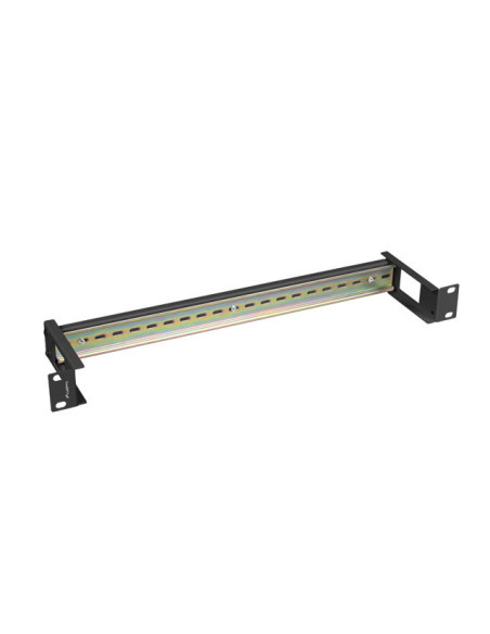 MONTÁŽNA LIŠTA DIN TS-35 19" 1U ČIERNA LANBERG