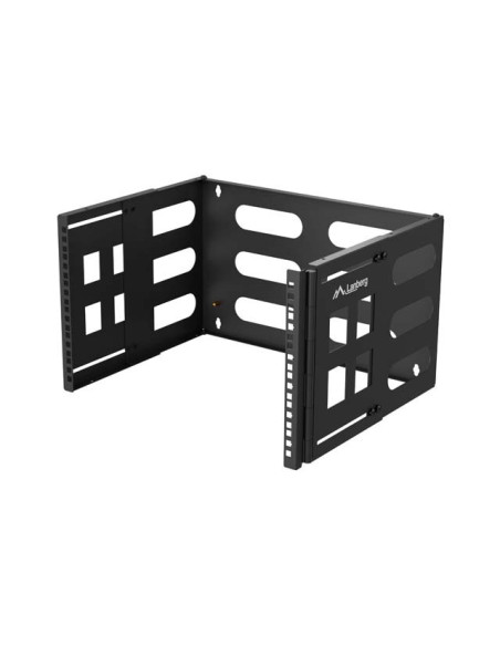 SKLADACÍ DRŽIAK PRO MONTÁŽ NA STENU 19" 6U RACK 497X400/240 ČIERNY LANBERG