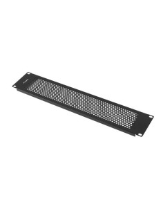 19" PLASTOVÝ RÝCHLOMONTÁŽNY OHNIVZDORNÝ ZASLEPOVACÍ PANEL 2U ČIERNY LANBERG