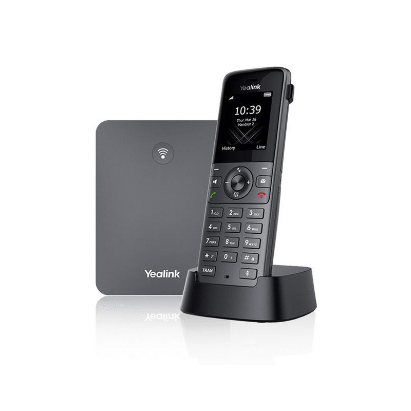 Yealink W73P, IP DECT báza + rúčka, PoE, 1,8" bar.disp., až 10 rúčok