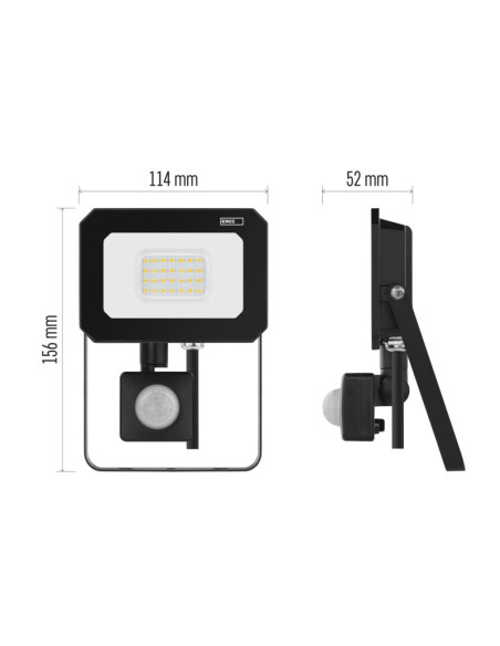 EMOS LED REFLEKTOR SIMPO 20W, 2000Lm, 4000K, PIR