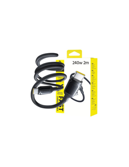 Baseus PicoGo Fast Charging Dátový Kábel USB-C - USB-C 240W 2m Cosmic Black