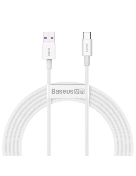 Baseus Superior Series Fast Charging Dátový Kábel USB-A - USB-C 66W 2m White