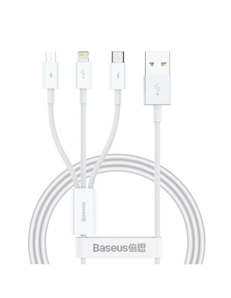 Baseus Superior Series Fast Charging Dátový Kábel USB-A - USB-C/microUSB/Lightning 3.5A 1m Stellar W