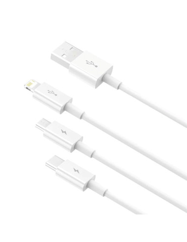 Baseus Superior Series Fast Charging Dátový Kábel USB-A - USB-C/microUSB/Lightning 3.5A 1m Stellar W