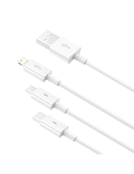 Baseus Superior Series Fast Charging Dátový Kábel USB-A - USB-C/microUSB/Lightning 3.5A 1m Stellar W
