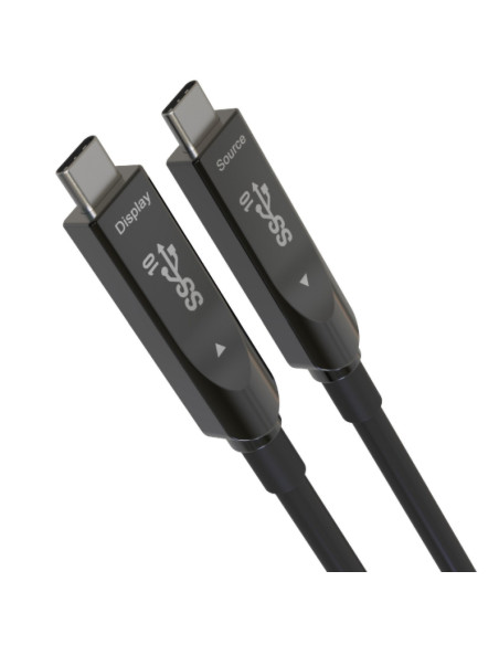 PremiumCord USB-C kábel Gen2 AOC DP1.4, 10m
