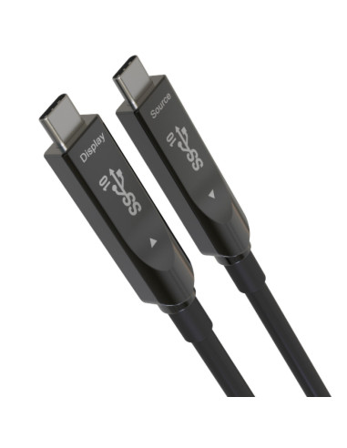 PremiumCord USB-C kábel Gen2 AOC DP1.4, 15m