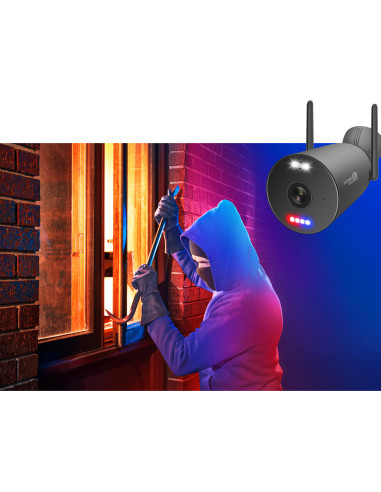 iGET HGNVK109104 - kamerový Wi-Fi set, 3K rozlíšenie, 10CH NVR + 4x kamera so zvukom, IR + LED, CZ app