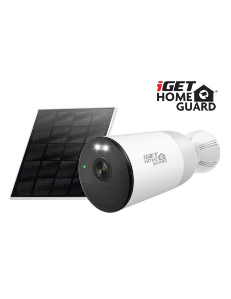 iGET HGWBK355S - WiFi 2K IP kamera, pre set iGET HGWNK108402S, solárny panel, batéria 9000 mAh