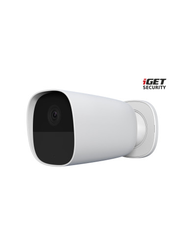 iGET SECURITY EP26 White - WiFi batériová FullHD kamera, IP65, zvuk, samostatná a pre alarm M5-4G CZ