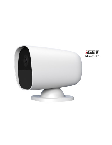 iGET SECURITY EP26 White - WiFi batériová FullHD kamera, IP65, zvuk, samostatná a pre alarm M5-4G CZ