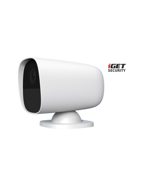 iGET SECURITY EP26 White - WiFi batériová FullHD kamera, IP65, zvuk, samostatná a pre alarm M5-4G CZ