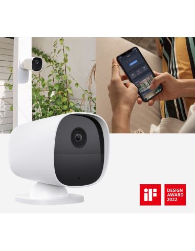 iGET SECURITY EP26 White - WiFi batériová FullHD kamera, IP65, zvuk, samostatná a pre alarm M5-4G CZ