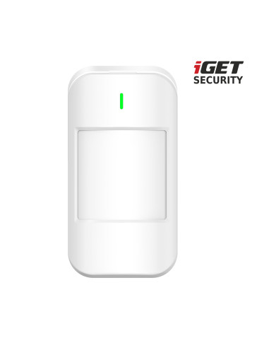 iGET SECURITY MP1 - bezdrôtový pohybový PIR senzor pre alarm M6-4G s nastavením citlivosti
