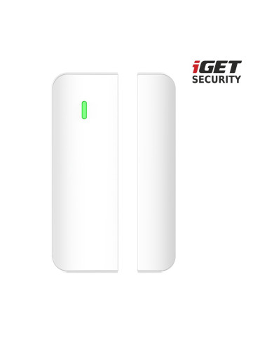 iGET SECURITY MP4 - bezdrôtový magnetický senzor pre dvere/okná pre alarm M6-4G, výdrž bat. až 5 rokov