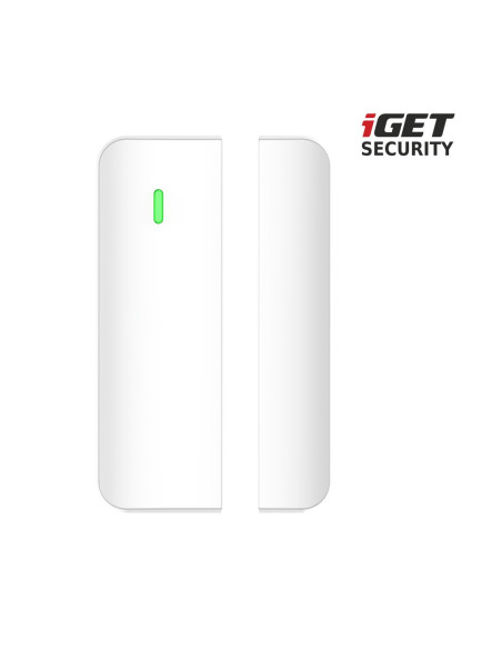 iGET SECURITY MP4 - bezdrôtový magnetický senzor pre dvere/okná pre alarm M6-4G, výdrž bat. až 5 rokov