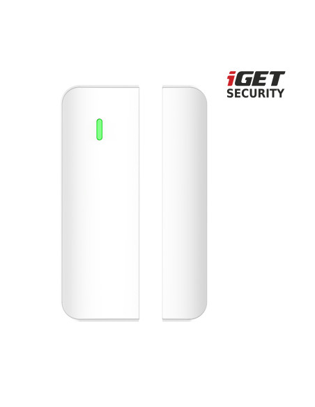 iGET SECURITY MP4 - bezdrôtový magnetický senzor pre dvere/okná pre alarm M6-4G, výdrž bat. až 5 rokov