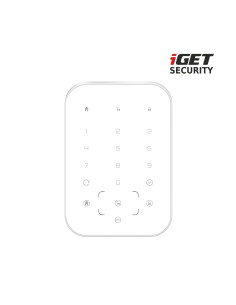 iGET SECURITY MP13 - bezdrôtová klávesnica s RFID čítačkou pre alarm M6-4G, napájanie 4x AA v balení