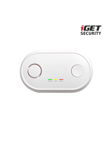 iGET SECURITY MP19 - bezdrôtový detektor CO (oxid uhoľnatý) pre alarm M6-4G, aj samostatný