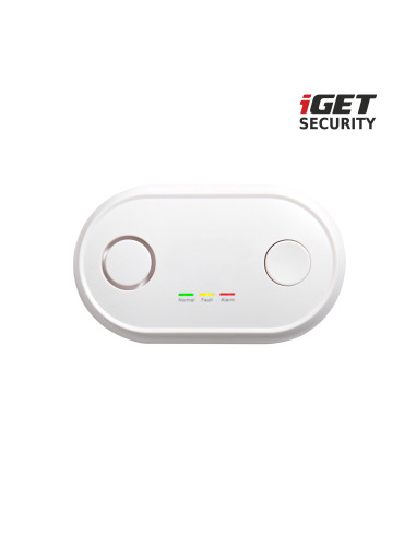 iGET SECURITY MP19 - bezdrôtový detektor CO (oxid uhoľnatý) pre alarm M6-4G, aj samostatný