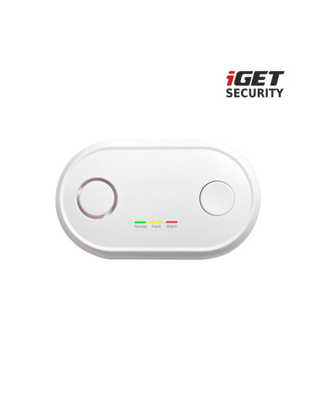 iGET SECURITY MP19 - bezdrôtový detektor CO (oxid uhoľnatý) pre alarm M6-4G, aj samostatný