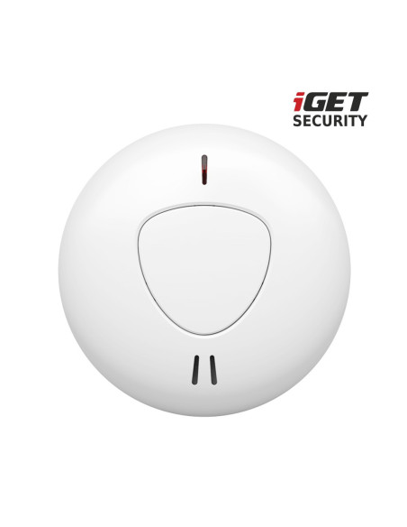 iGET SECURITY MP14 - bezdrôt. senzor dymu, norma EN14604:2005, samostatný alebo pre alarm M6-4G