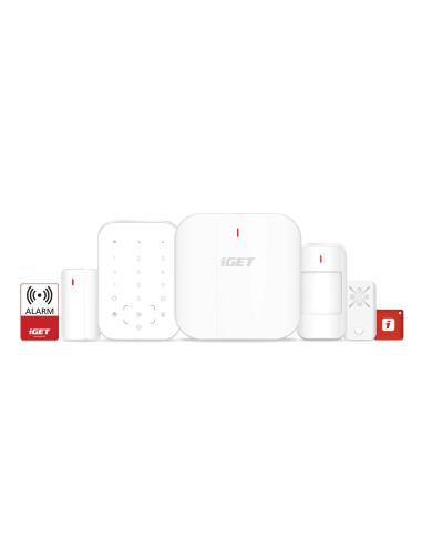 iGET SECURITY M6-4G Premium - Inteligentný zabezpečovací systém 4G/WiFi/LAN alarm, Android, iOS