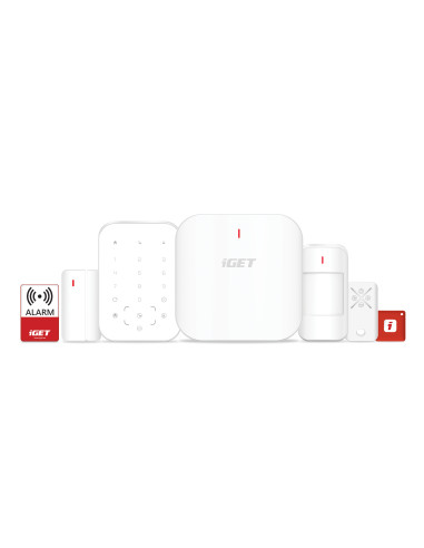 iGET SECURITY M6-4G Premium - Inteligentný zabezpečovací systém 4G/WiFi/LAN alarm, Android, iOS
