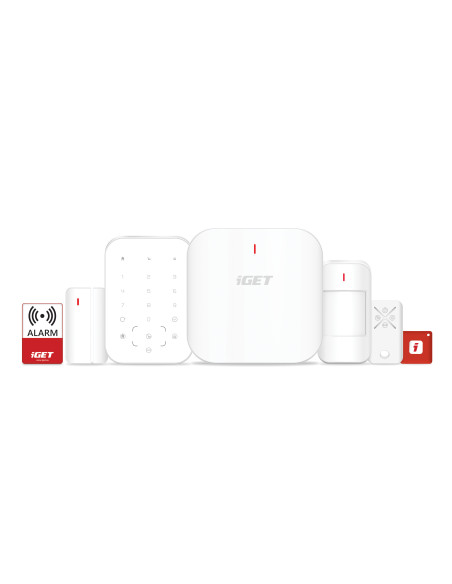 iGET SECURITY M6-4G Premium - Inteligentný zabezpečovací systém 4G/WiFi/LAN alarm, Android, iOS
