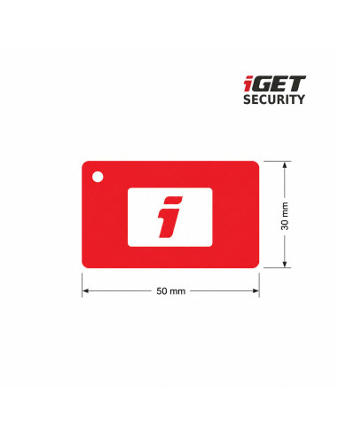 iGET SECURITY MP22 - RFID karta k klávesnici MP13 pre alarm M6-4G, minimálne rozmery