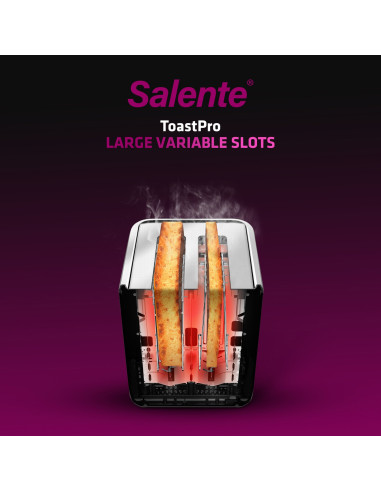 Salente ToastPro, hriankovač, nerez, čierny