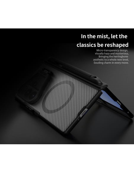 Nillkin CamShield Prop Magnetic Pen Slot (Transp. Lens) Zadný Kryt pre Samsung Galaxy Z Fold 8 Ultra