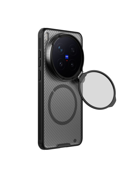 Nillkin CamShield Prop Magnetic Zadný Kryt pre Vivo X300 Ultra Transparent Black