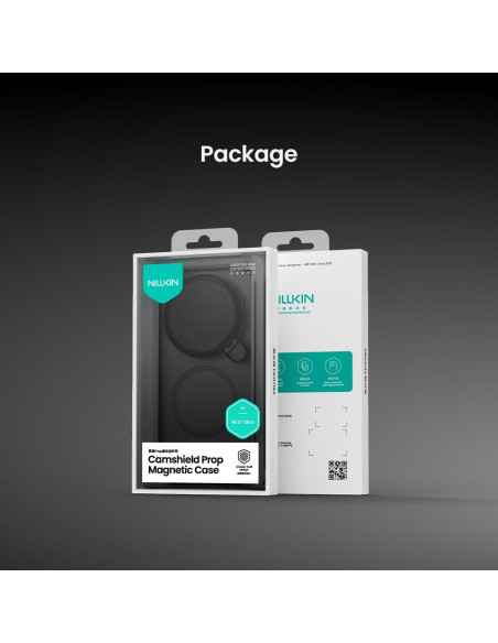 Nillkin CamShield Prop Magnetic (Transparent Lens) Zadný Kryt pre Xiaomi 17 Ultra Transparent Black